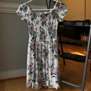 Off the shoulder floral dress